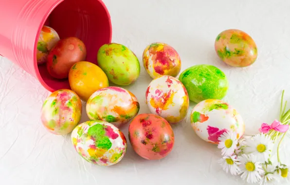 Flowers, Easter, flowers, spring, Easter, eggs, decoration, Happy