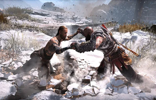 Kratos, Vikings, God of War 4, Santa Monica Studio, Baldur, Zeus Armor