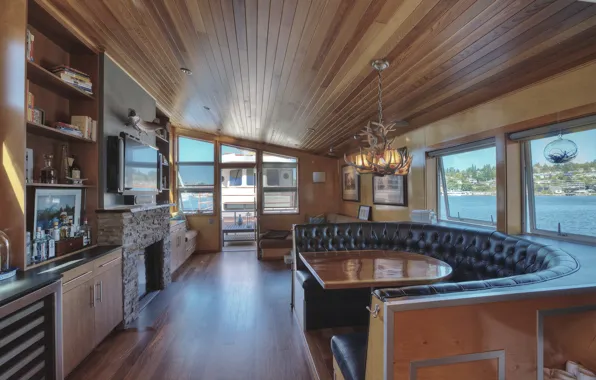 Design, style, interior, yacht, salon, Suite, dining room