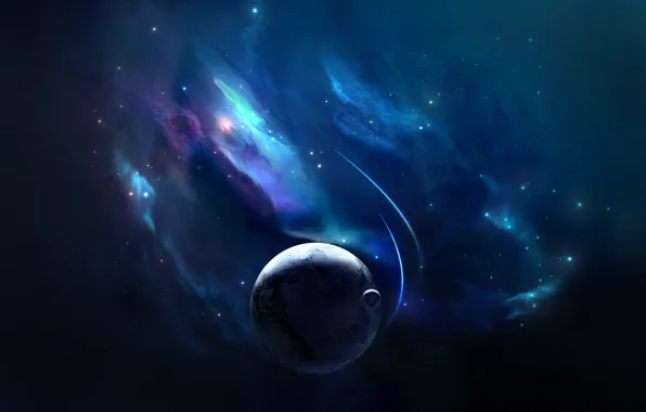 Stars, Planet, Space, Nebula, Planet, Fantasy, Planets, Art