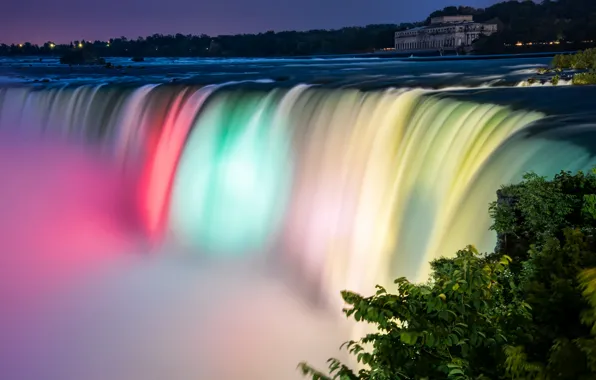 Picture waterfall, Niagara, Canada, Niagara Falls Colors