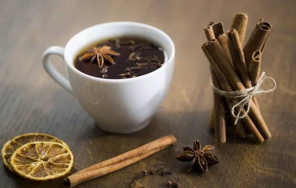 Lemon, drink, cinnamon, carnation, Tea