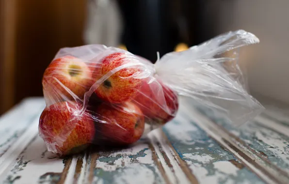 Apples, package, vitamins