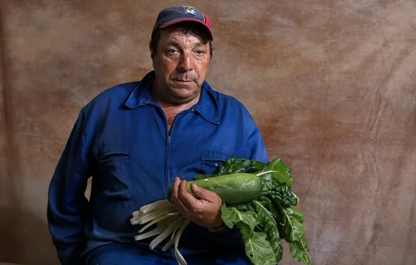 People, portrait, vegetables
