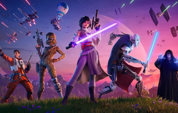 Picture star wars, royale, fortnite, galactic battle