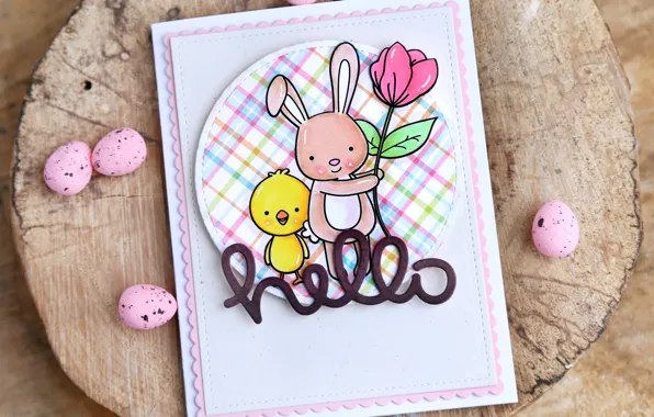 Easter, congratulations, postcard, easter, card, greeting