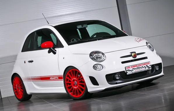 Picture red, tuning, red, 500, Fiat