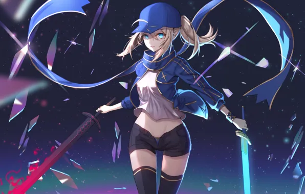 Picture sword, anime, art, the saber, Fate / Grand Order, The destiny of a great campaign