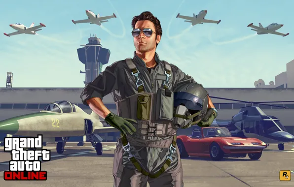 Machine, aircraft, Grand Theft Auto V, Flight school