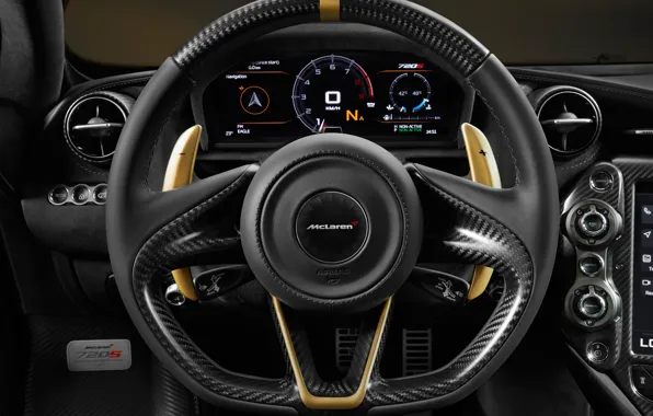 The wheel, salon, Limited Edition, McLaren 720S, Grey Gold