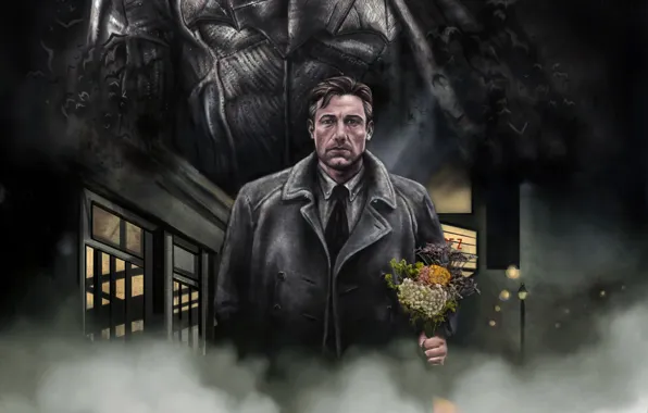 Flower, Batman, man, bat, hero, The Avengers, Bruce Wayne, uniform