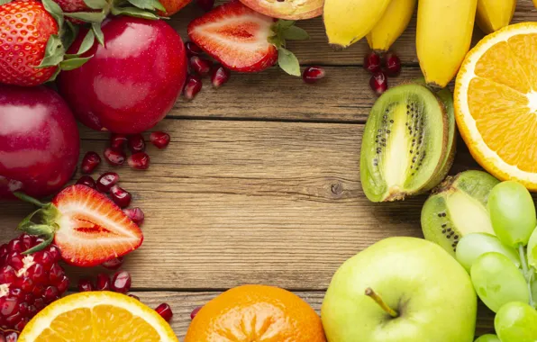 Board, fruit, cuts