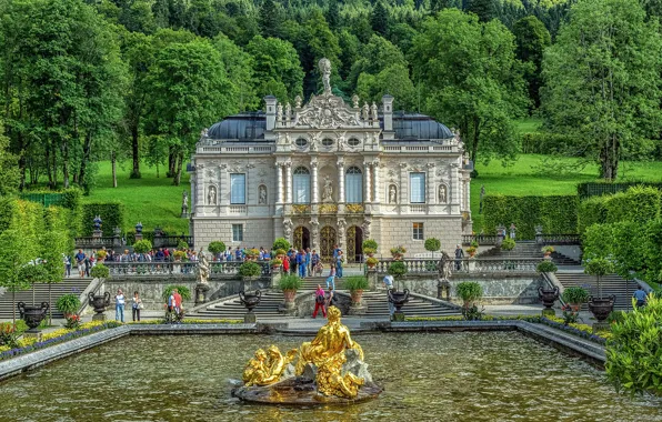 Picture greens, grass, trees, design, Park, lawn, people, Germany
