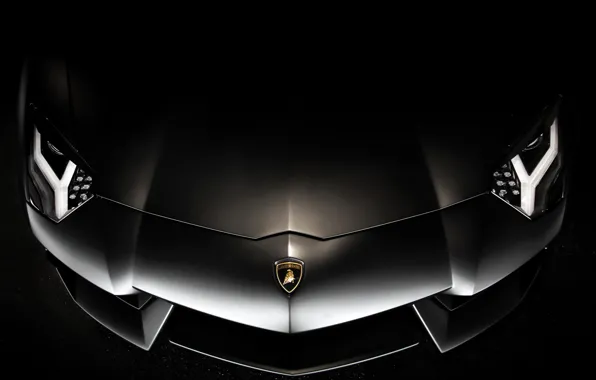 Picture background, black, before, lamborghini, black, aventador, lp700-4, Lamborghini