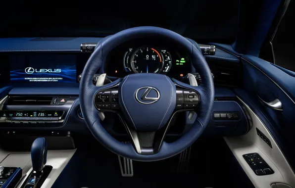 Lexus, the wheel, salon, 2018, LC 500, Structural Blue