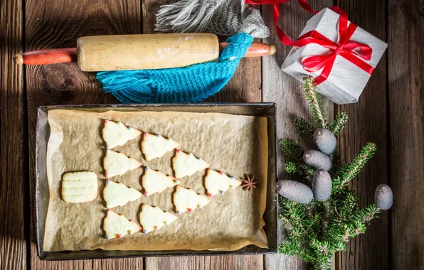 Picture cookies, Christmas, New year, Christmas, cookies, decoration, Merry