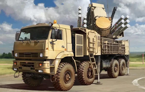 Russia, KAMAZ, shell, the armed forces of Russia, Defense, Zrpk, Shell-C2, Pantsir-S2 Russian Missile System