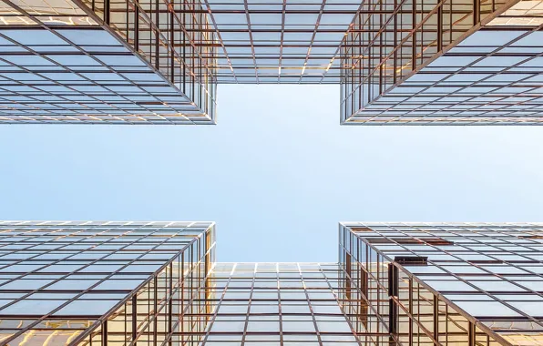 The sky, building, architecture, symmetry