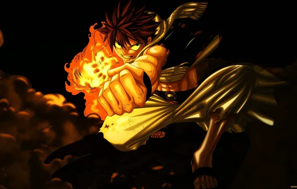 Anime, anime, fairy tail, natsu dragneel, guy.