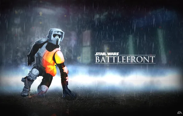 Game, Electronic Arts, DICE, star wars battlefront, Biker Scout