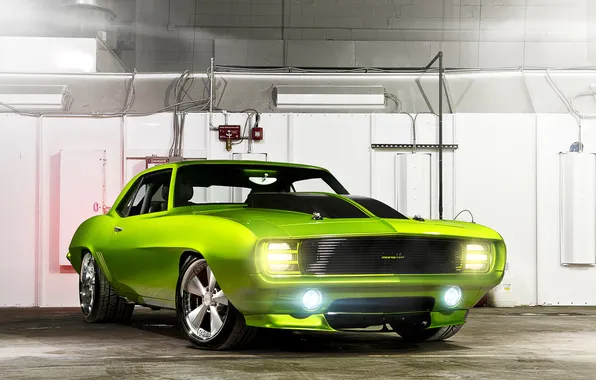 Machine, green, Chevrolet, car, Rides Green Monster 31
