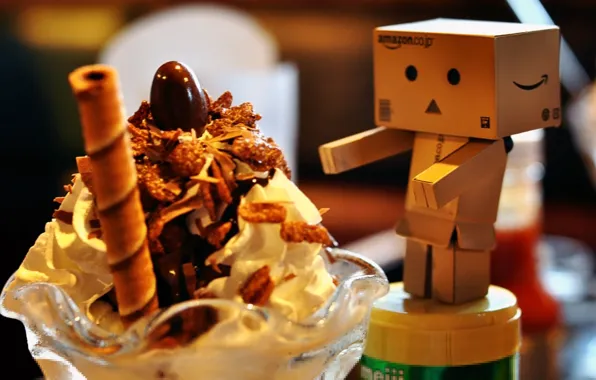 Box, toy, food, chocolate, cream, cardboard, danbo, box