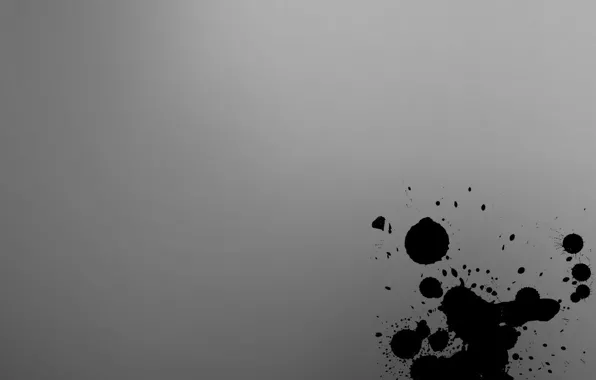 Drops, Wallpaper, black, blot