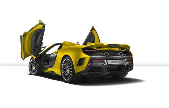 Picture McLaren, white background, supercar, McLaren, Spider, 675LT