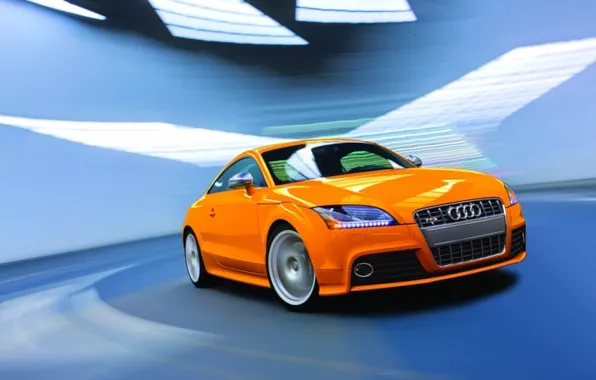 Picture orange, Audi, speed, TT-S