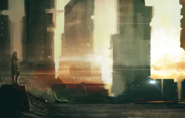 Picture light, the city, art, future