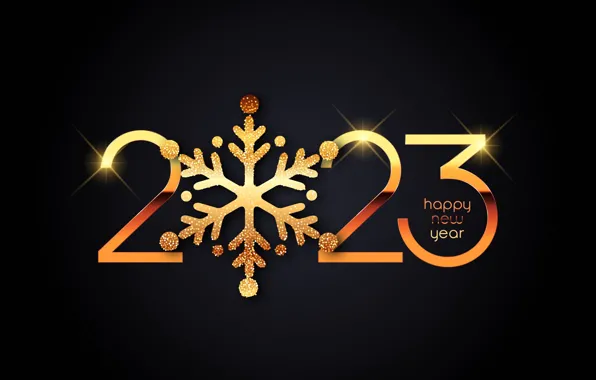 Picture rays, light, snowflakes, glare, lights, gold, Shine, new year