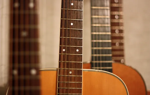 Macro, background, guitar