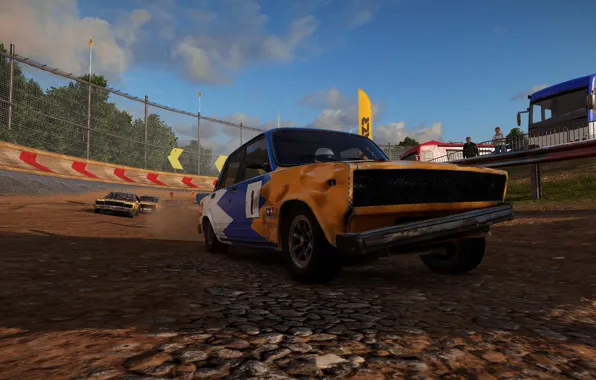Dirt, the roads, lada, 2105, wreckfest