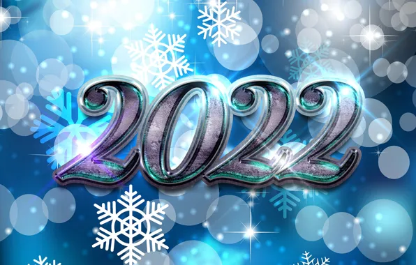 Picture winter, snowflakes, background, figures, New year, new year, 2022