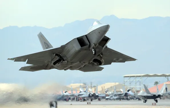 Picture weapons, the plane, F-22 Raptor