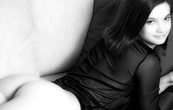Girl, sexy, ass, blouse, long hair, beautiful, model, pretty