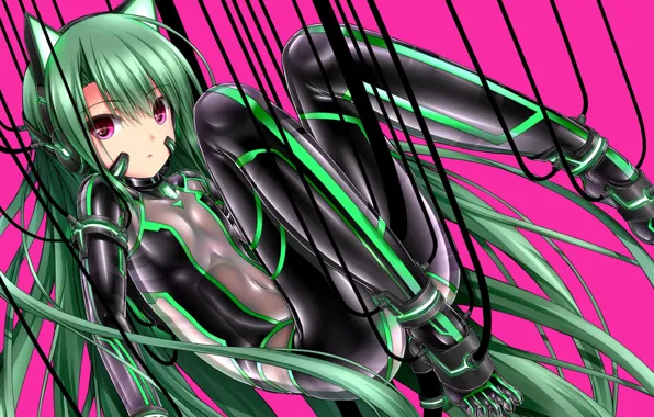 Girl, Wire, Ears, Cyborg