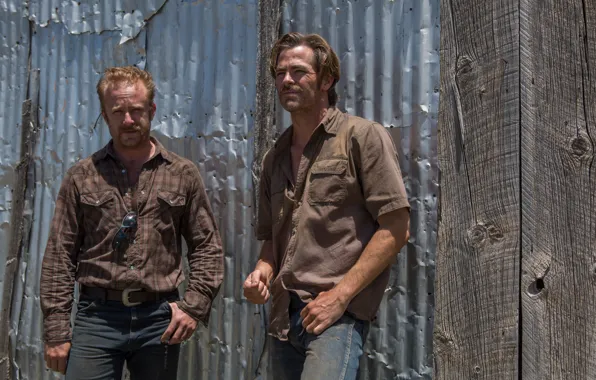 Jeans, frame, drama, Chris Pine, crime, Chris Pine, Ben Foster, Ben Foster