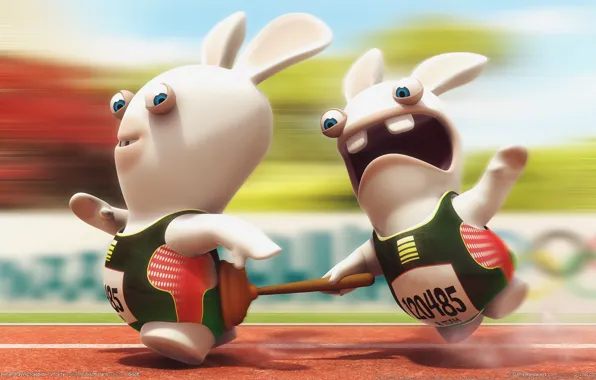 Picture Rabbits, Vantus, rayman raving rabbids tv party, sprint