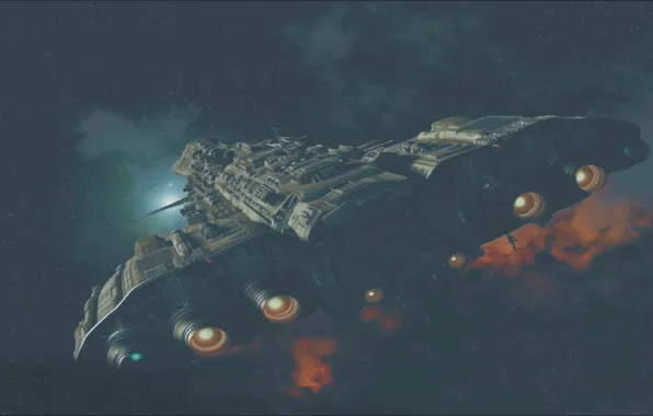 Space, art, space, ART, spaceship, starship, wallpapers 1920 x 1080