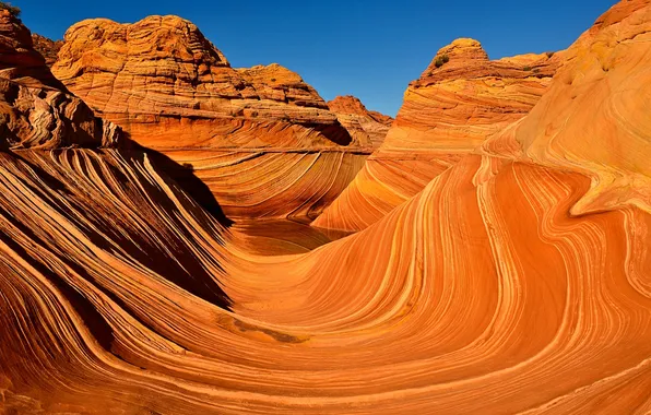 The sky, mountains, rocks, AZ, USA, Vermilion Cliffs National Monument, North Coyote Buttes