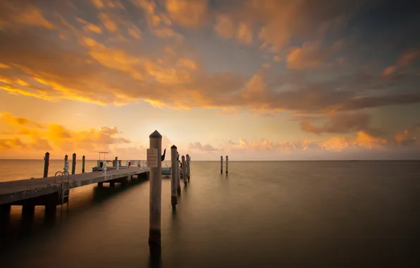 The ocean, dawn, pierce, Sunrise, florida, Islamorada