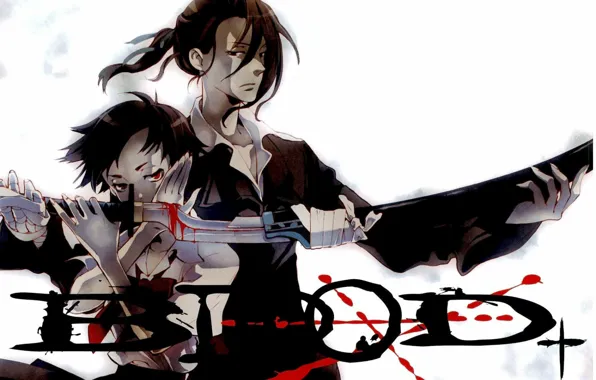 Picture sword, hatred, Blood+, blood, evil eye, Hagi, Saya Otonashi