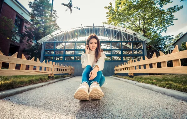 Picture summer, girl, model, figure, Asian