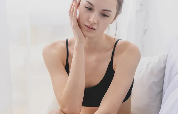 Girl, model, brooding, Maxim Mikhailov