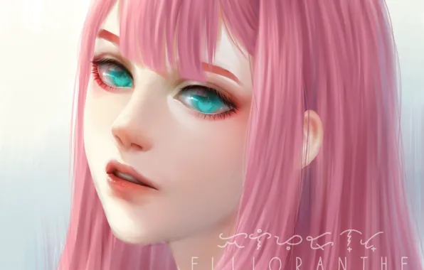 Look, 002, Darling In The Frankxx, Cute in France, Zero Two, the reflection in the …
