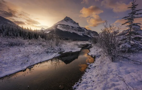 Winter, Mountain, Duct