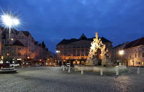 Picture Czech Republic, area, lights, Brno
