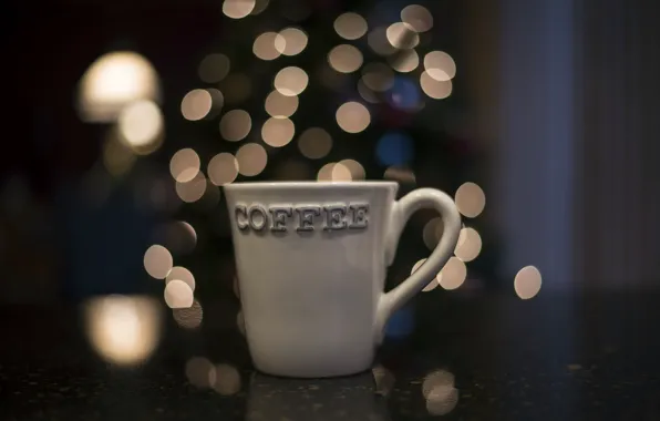Macro, background, mug