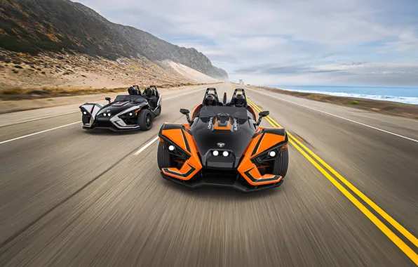 Beautiful, comfort, hi-tech, Polaris, Slingshot, technology, sporty, tricycle
